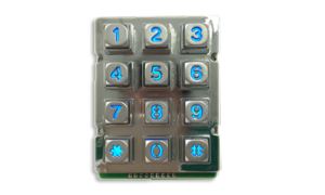 Robusna metalna tipkovnica s plavim pozadinskim osvjetljenjem JR-KP-03