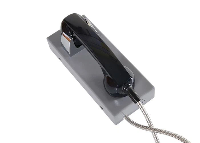 Corded Handset Vandal Resistant Panel Telephone Without Keypad For Airport, Bank, Intercom