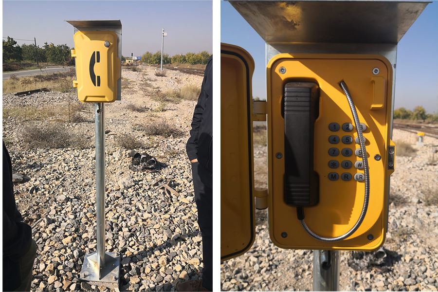 J&R vodootporni telefoni postavljeni su pokraj željezničke pruge u Turskoj
